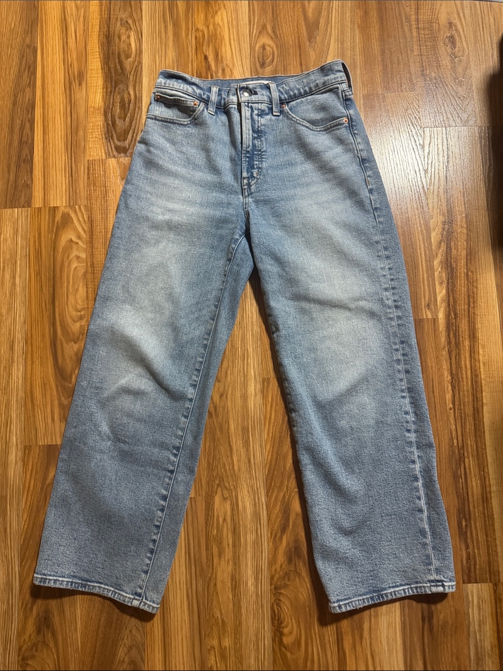 Madewell Perfect Vintage Wide Leg Crop Jean Size 27